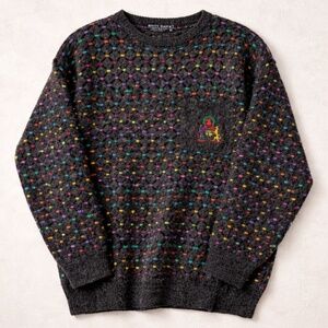 Vintage Kitty Hawk Multicolor Goth Alternative Sweater - size Medium